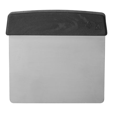 Stainless Steel Dough Scraper with Plastic Grip | EMGA | 13 x H13.5 cm 1