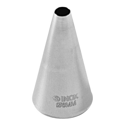 EMGA Seamless Stainless Steel Icing Tip No. 03 | Smooth | Ø6 mm 1