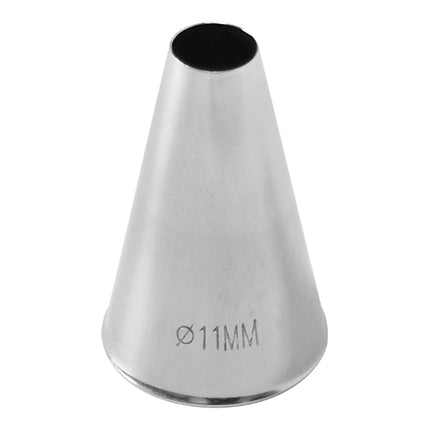 Seamless Stainless Steel Icing Tip 08 | EMGA | Smooth | Ø11 mm | Ø3 x H5 cm 1