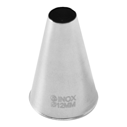 Seamless Stainless Steel Icing Tip 09 | EMGA | Smooth | Ø12 mm | Ø3 x H4.5 cm 1