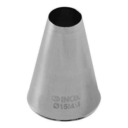 Seamless Stainless Steel Icing Tip 12 | EMGA | Smooth | Ø15 mm | Ø3.5 x H5 cm 1
