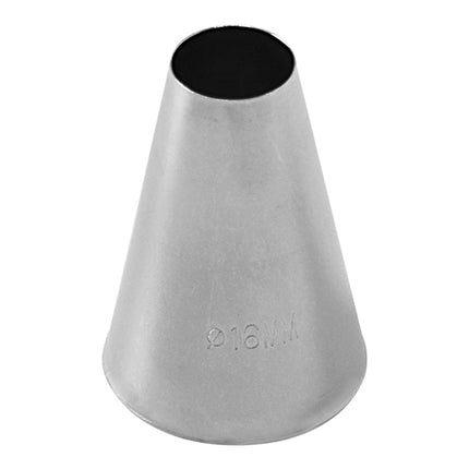 Seamless Stainless Steel Icing Tip Size 13 | EMGA | Smooth Piping Nozzle | Ø16 mm 1