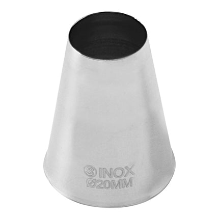Seamless Stainless Steel Icing Tip Size 17 | EMGA | Smooth Piping Nozzle | Ø20 mm 1