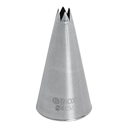 Seamless Stainless Steel Icing Tip 01 | EMGA | Ø4 mm Opening | Ø2.5 x H5 cm 1