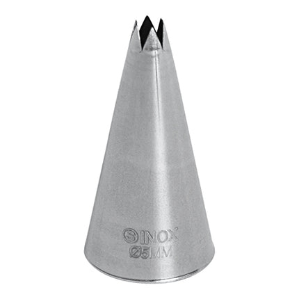Seamless Stainless Steel Icing Tip 02 | EMGA | Ø5 mm Opening | Ø2.5 x H5 cm 1