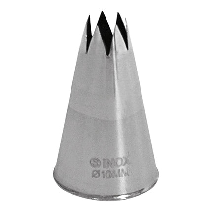 Stainless Steel Seamless Icing Tip No. 07 | EMGA | Serrated | Ø10 mm 1