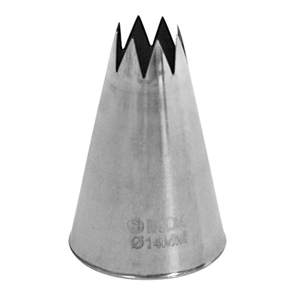 Stainless Steel Icing Tip No. 11 | EMGA | Seamless Serrated | Ø14 mm 1