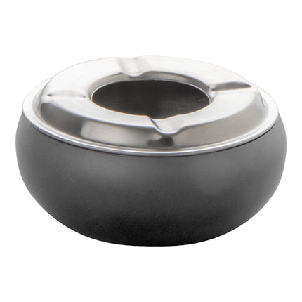 EMGA Outdoor Ashtray | Black Stainless Steel | Stackable | Ø9 x H5 cm 1