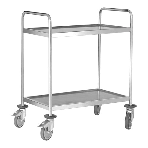 Stainless Steel Serving Trolley | 2 Levels | 80 kg per Level | 88 x 58 x H101.5 cm 1