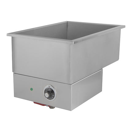 Stainless Steel Built-In Bain Marie with Drain Valve | Mach | 1/1 GN, 2000 W | 34.5 x 55 x H30 cm 1
