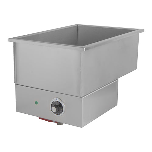 Stainless Steel Built-In Bain Marie with Drain Valve | Mach | 1/1 GN, 2000 W | 34.5 x 55 x H30 cm 1