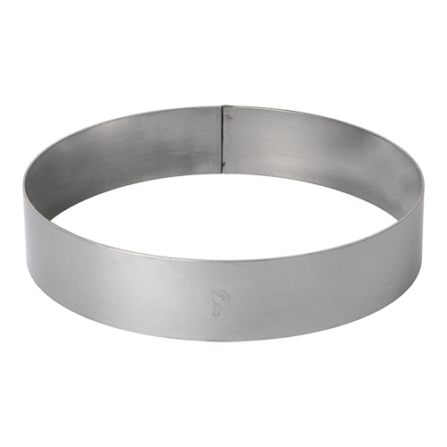 Stainless Steel Cake Ring Oven Resistant | EMGA | Ø22 x H4.5 cm 1