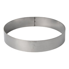 Stainless Steel Cake Ring Oven Resistant | EMGA | Ø24 x H4.5 cm 1