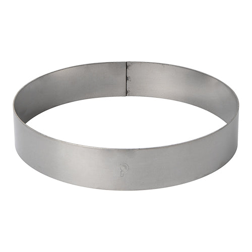 Stainless Steel Cake Ring Oven Resistant | EMGA | Ø24 x H4.5 cm 1
