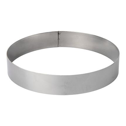 Stainless Steel Cake Ring Oven Resistant | EMGA | Ø26 x H4.5 cm 1