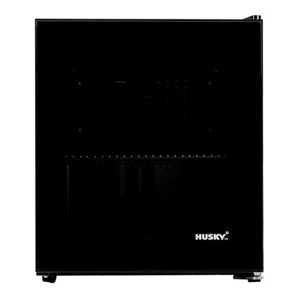 Countertop Refrigerator 45.8 L with Glass Door | Husky | Black | 43 x 47 x H51 cm 1