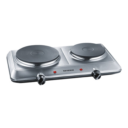 Severin Countertop Electric Cooker | 2 Zones Ø15 cm / Ø18 cm | 1000 W + 1500 W | Stainless Steel 1