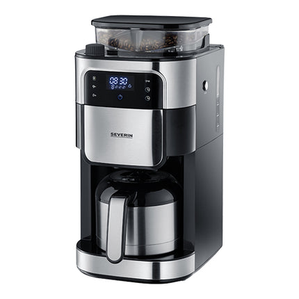 Severin Filter Coffee Maker with Grinder | Digital Control | 1.1 L | Black | 1000 W 1