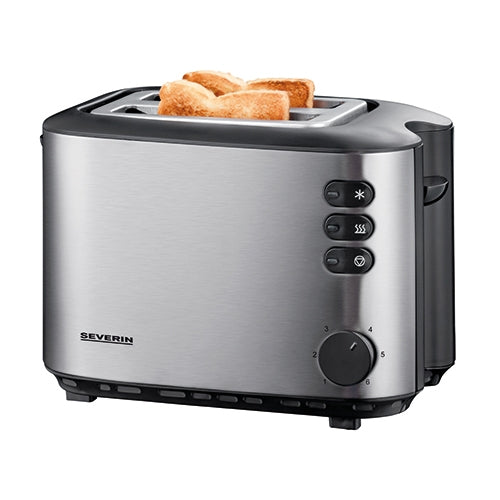 2-Slot Pop-Up Toaster with Bun Warmer | Severin | Stainless Steel | 850 W 1