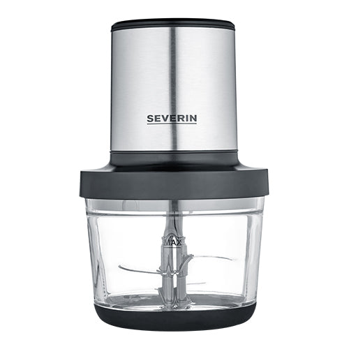 Severin 1.0L Glass Food Chopper | 400W | With Emulsifying Disc and Lid 1