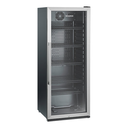 Lockable Upright Refrigerator | Severin | 237 L, Black | Fan Forced Cooling | 0° to 10°C | 54.5 x 54 x H141 cm 1