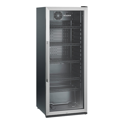 Lockable Upright Refrigerator | Severin | 237 L, Black | Fan Forced Cooling | 0° to 10°C | 54.5 x 54 x H141 cm 1