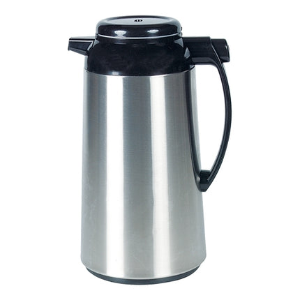 Zojirushi Black 18/10 Stainless Steel Vacuum Jug with Push Button Handle and Swivel Base | Glass Jug | 1.6 L 1
