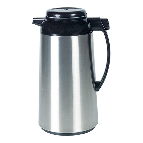 Zojirushi Black 18/10 Stainless Steel Vacuum Jug with Push Button Handle and Swivel Base | Glass Jug | 1.9 L 1