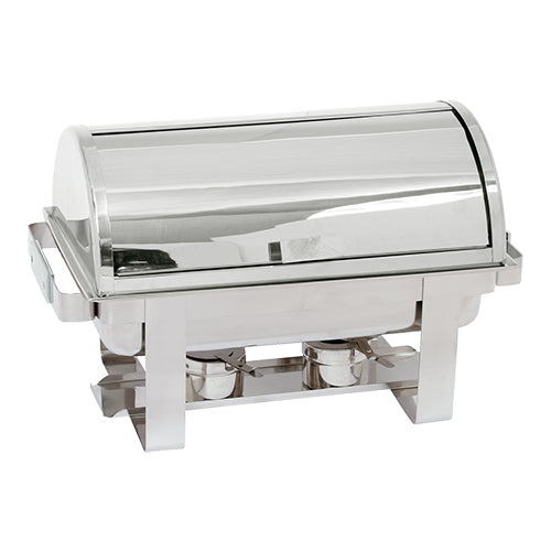 Stainless Steel GN 1/1 Chafing Dish | Max Pro | With Food Pan, Lid and 2 Fuel Paste Burners 1