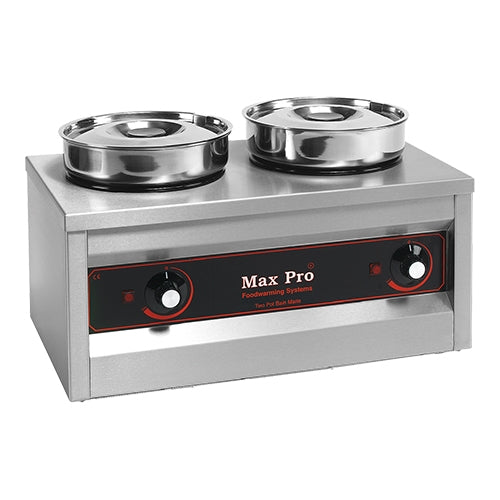 Max Pro Double Bain-Marie Chocolate Warmer | Separate Pot Controls | 2 x 4 L | 500 W | 2-40°C 1