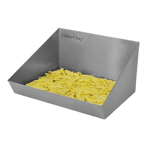 Stainless Steel Wall-Mounted Chips Scuttle | EMGA | 40 x 30 x H20 cm 1
