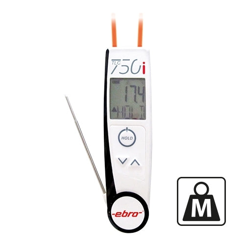 Calibrated Digital Probe Thermometer | Ebro | Foldable Probe & Infrared Sensor | -50 to 250°C 1