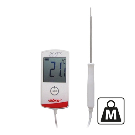 Waterproof Calibrated Digital Probe Thermometer | Ebro | -30 to 200°C | 12 cm Probe 1