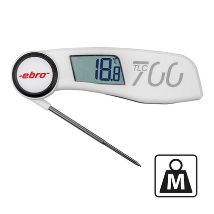 Calibrated Digital Probe Thermometer with Foldable Probe | Ebro | -30°C to 220°C | IP65 1