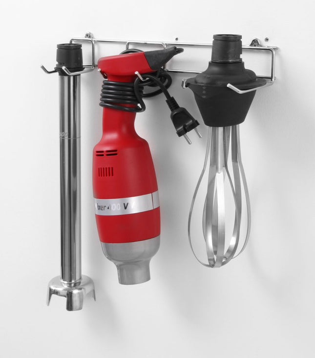 Wall Mounted Storage Rack for Stick Blender and Attachments | HENDI Profi Line
