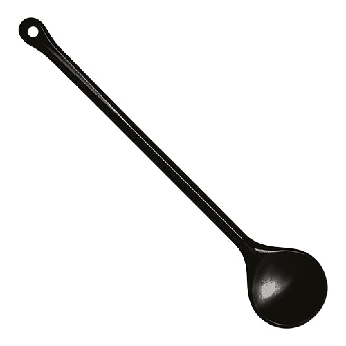 Round Cooking Spoon | WACA | Black PBT | Heat Resistant up to 200°C | Ø5.6 x L31 cm 1