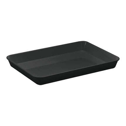 Black Melamine Meat Tray | WACA | 35 x 25 x H4 cm 1