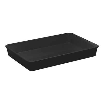 Black Melamine Meat Tray | WACA | 42 x 28 x H6 cm 1