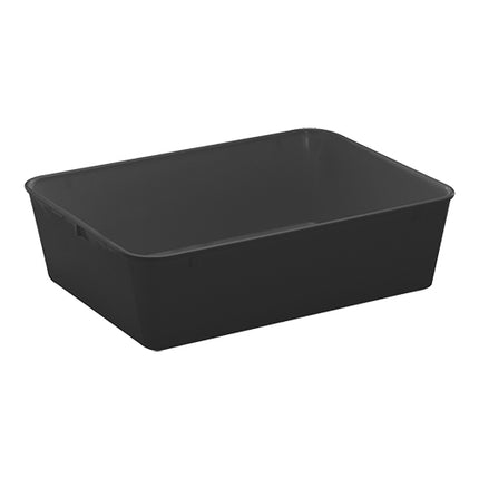 Black Melamine Meat Tray | WACA | Stackable, Dishwasher Safe | 35 x 25 x H10 cm 1