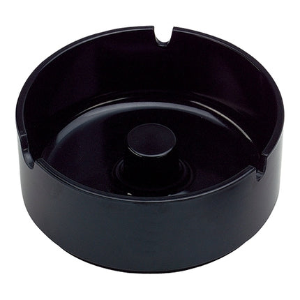 Black Melamine Ashtray | EMGA | Stackable Dishwasher Safe | Ø10 x H4.3 cm 1
