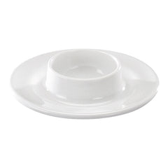 WACA White Melamine Egg Cup with Saucer | One-Piece | Ø9.2 cm 1