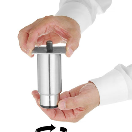 Adjustable Stainless Steel Feet for Refrigerators and Freezers | HENDI | 4 pcs | Up to 60 mm Height 2