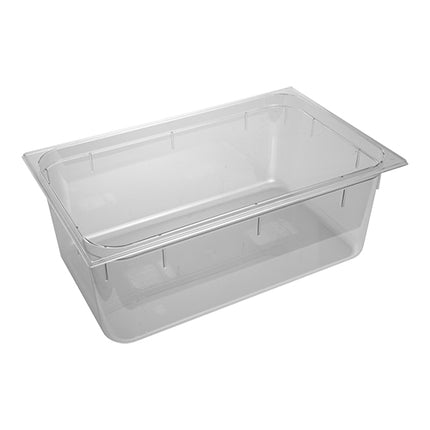 Gastronorm GN 1/1 Polycarbonate Food Pan | CaterChef | Transparent, H200 mm | 27.8 L, 53 x 32.5 cm 1