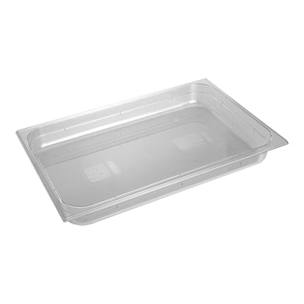 Gastronorm GN 1/1 Polycarbonate Food Pan | CaterChef | Transparent, H65 mm | 8.5 L, 53 x 32.5 cm 1