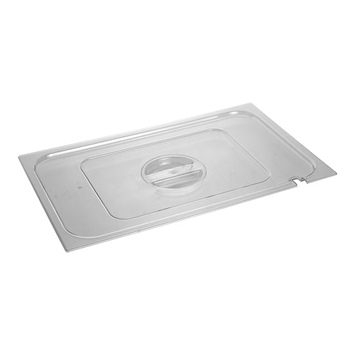 GN 1/1 Gastronorm Cover with Ladle Hole Transparent Polycarbonate | CaterChef | 53 x 32.5 cm 1