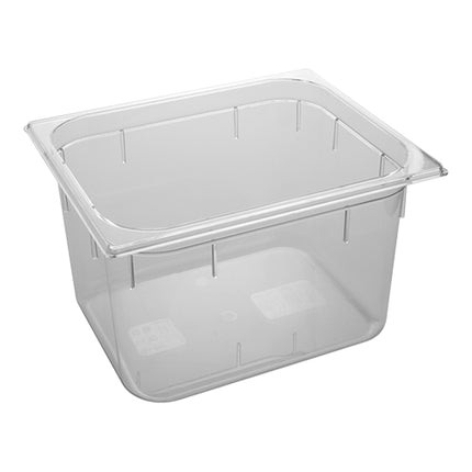 Gastronorm GN 1/2 Polycarbonate Food Pan | CaterChef | Transparent, H200 mm | 12 L, 32.5 x 26.5 cm 1