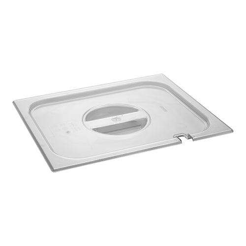 CaterChef GN 1/2 Polycarbonate Gastronorm Cover with Ladle Hole | Transparent | 32.5 x 26.5 cm 1