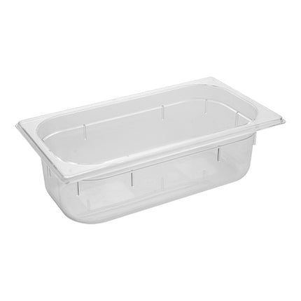 Transparent Polycarbonate Gastronorm Pan GN 1/3 | CaterChef | 100 mm | 3.5 L 1