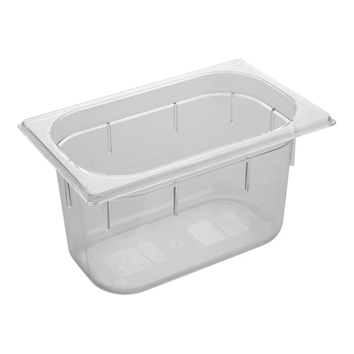 Transparent Polycarbonate Gastronorm Pan GN 1/4 | CaterChef | 150 mm | 3.8 L 1