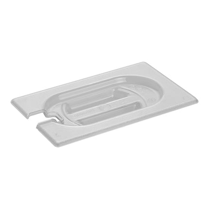 CaterChef GN 1/9 Polycarbonate Gastronorm Lid with Ladle Hole | Transparent | 17.6 x 10.8 cm 1